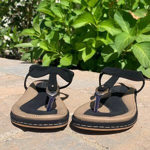 Siketu Black Sandals Confortable